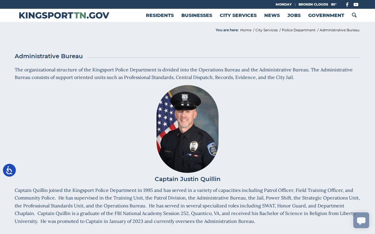 Sullivan County Kingsport warrant records: KPD and city Traffic Court contacts